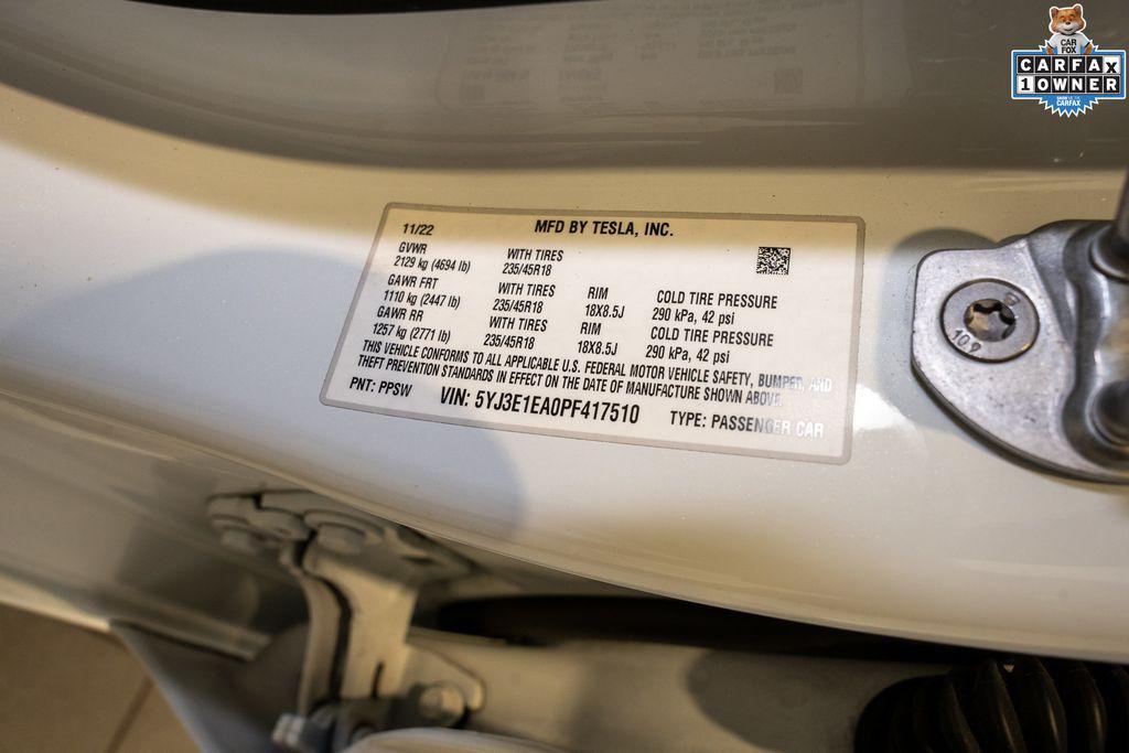 used 2023 Tesla Model 3 car, priced at $25,158