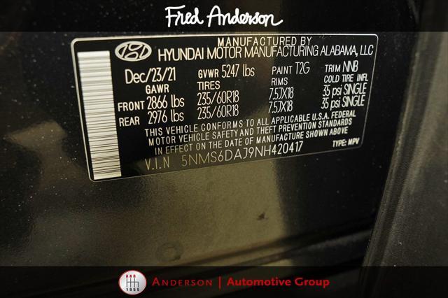used 2022 Hyundai Santa Fe car, priced at $25,600