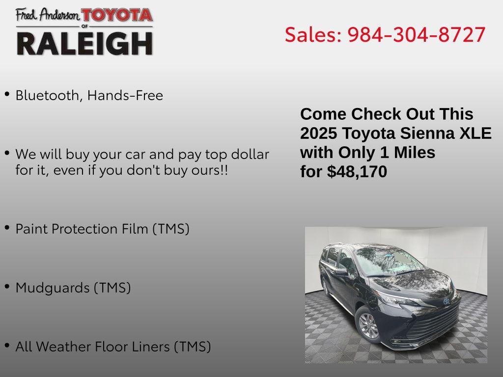 new 2025 Toyota Sienna car, priced at $48,170