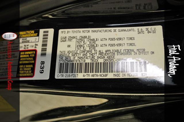 used 2022 Toyota Tacoma car, priced at $36,750