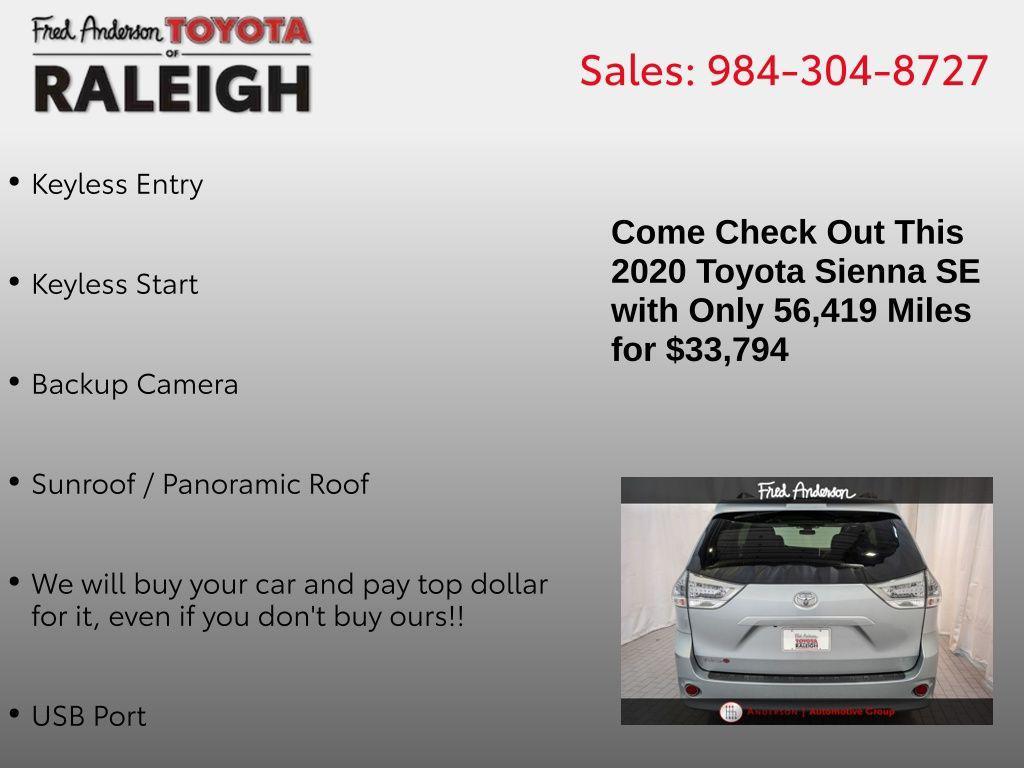 used 2020 Toyota Sienna car, priced at $33,794