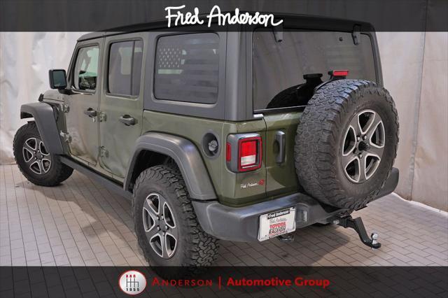 used 2021 Jeep Wrangler Unlimited car, priced at $24,478