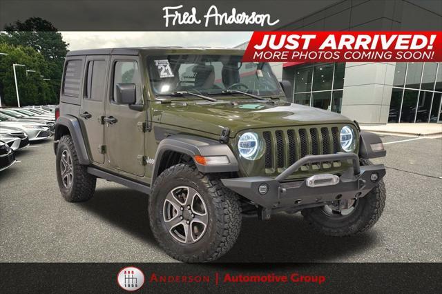 used 2021 Jeep Wrangler Unlimited car, priced at $26,000