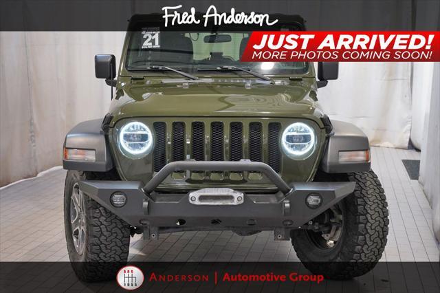 used 2021 Jeep Wrangler Unlimited car, priced at $26,000