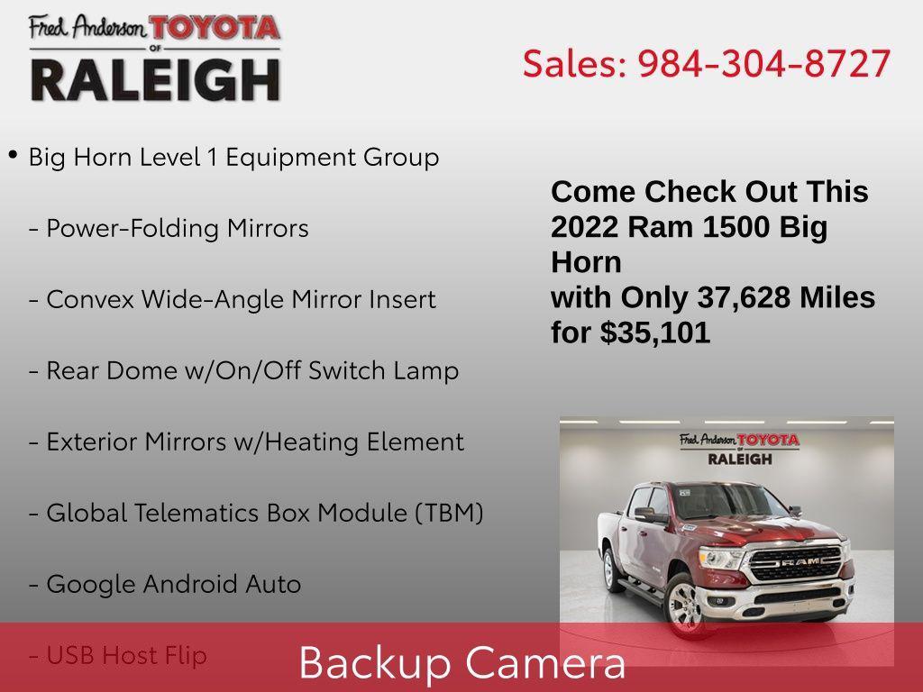 used 2022 Ram 1500 car, priced at $35,101