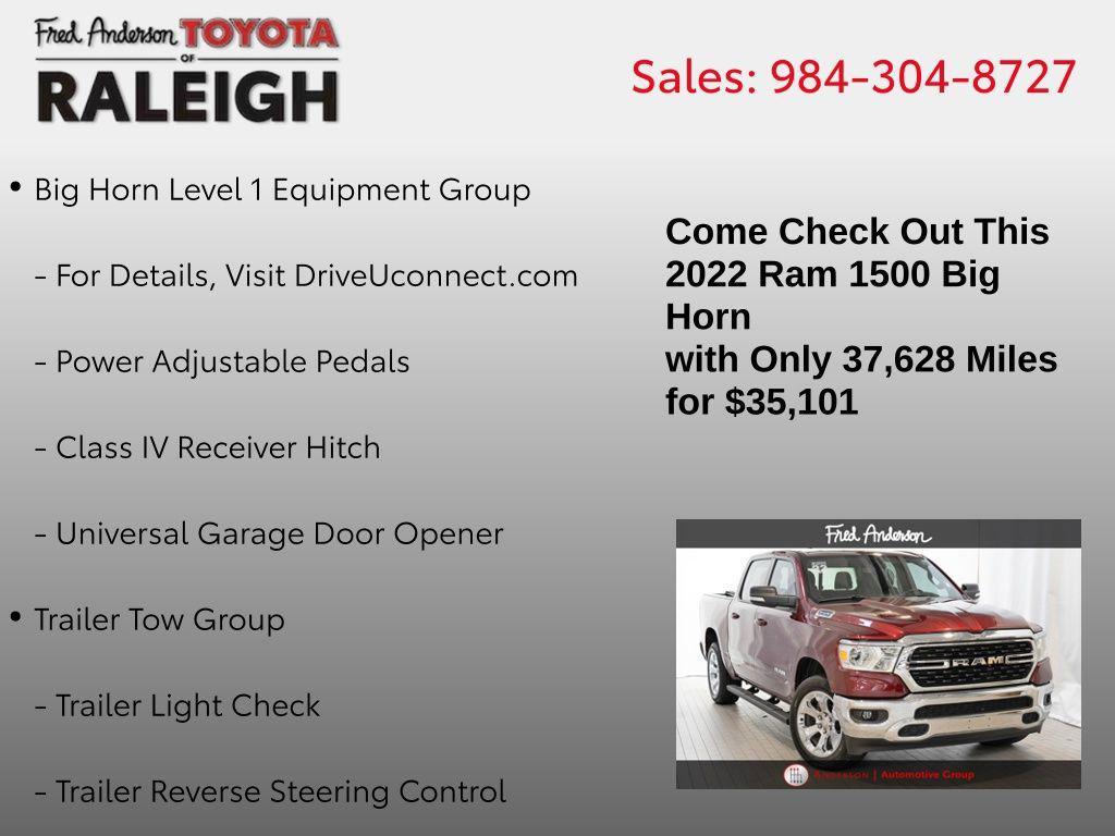 used 2022 Ram 1500 car, priced at $35,101
