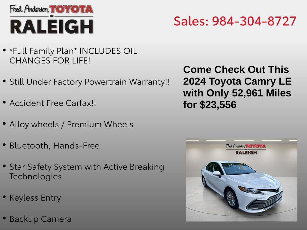 used 2024 Toyota Camry car, priced at $22,862