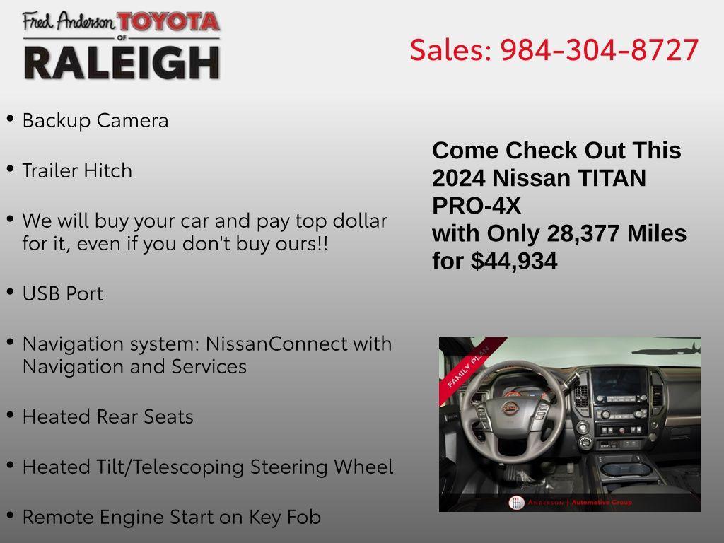 used 2024 Nissan Titan car, priced at $44,934