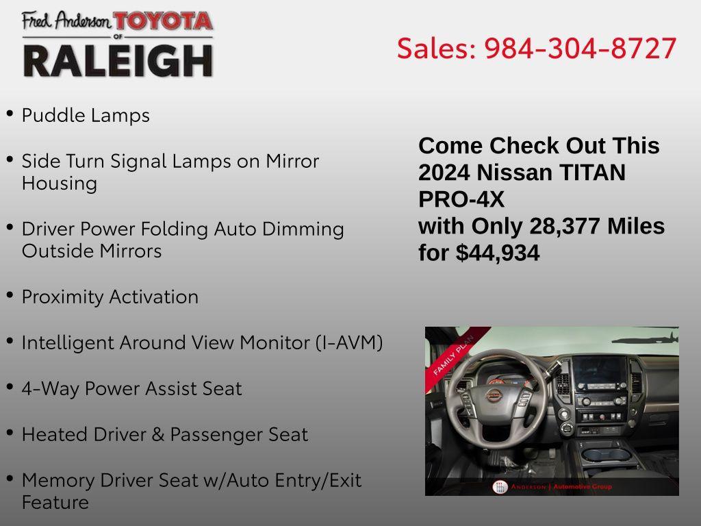 used 2024 Nissan Titan car, priced at $44,934