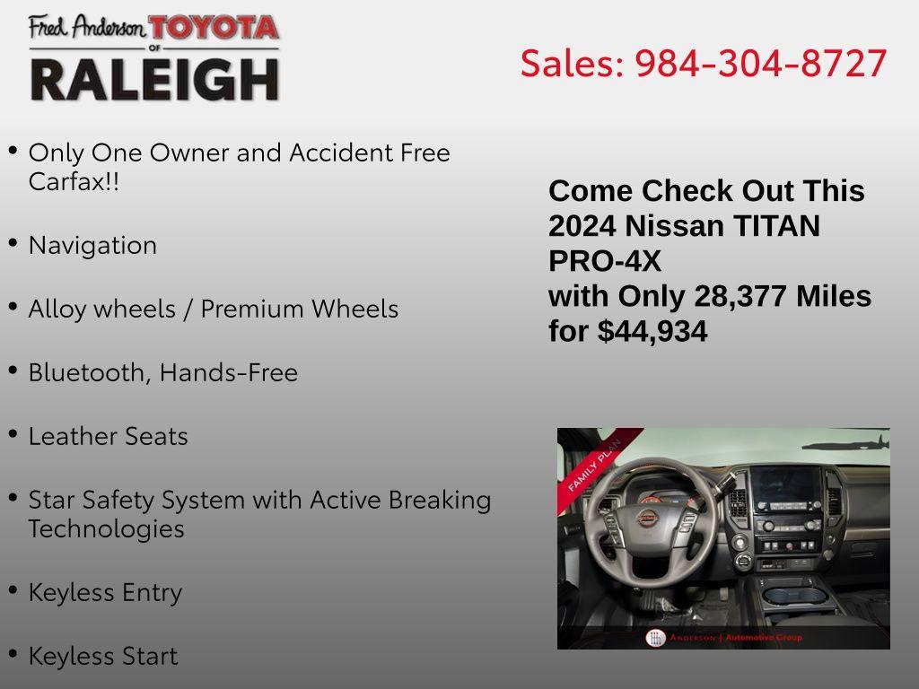 used 2024 Nissan Titan car, priced at $44,934