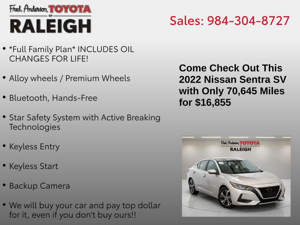 used 2022 Nissan Sentra car, priced at $17,107