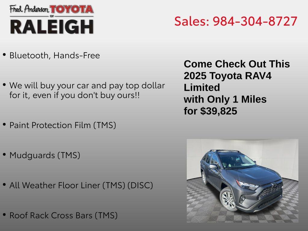 new 2025 Toyota RAV4 car, priced at $39,825