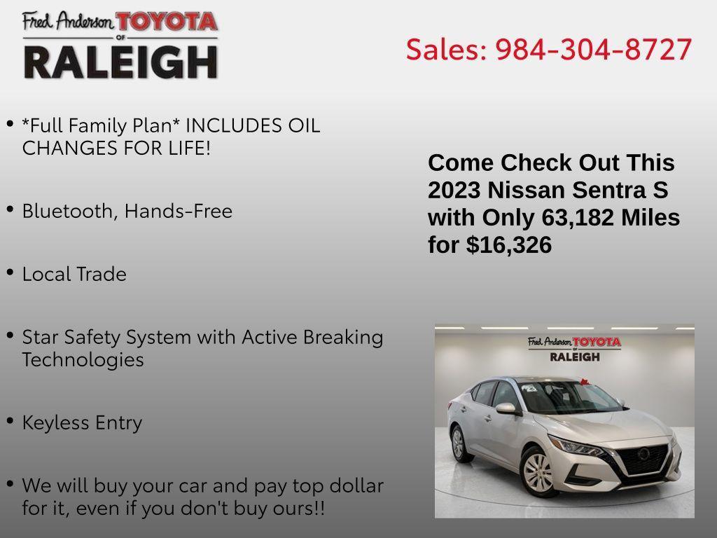 used 2023 Nissan Sentra car, priced at $16,064