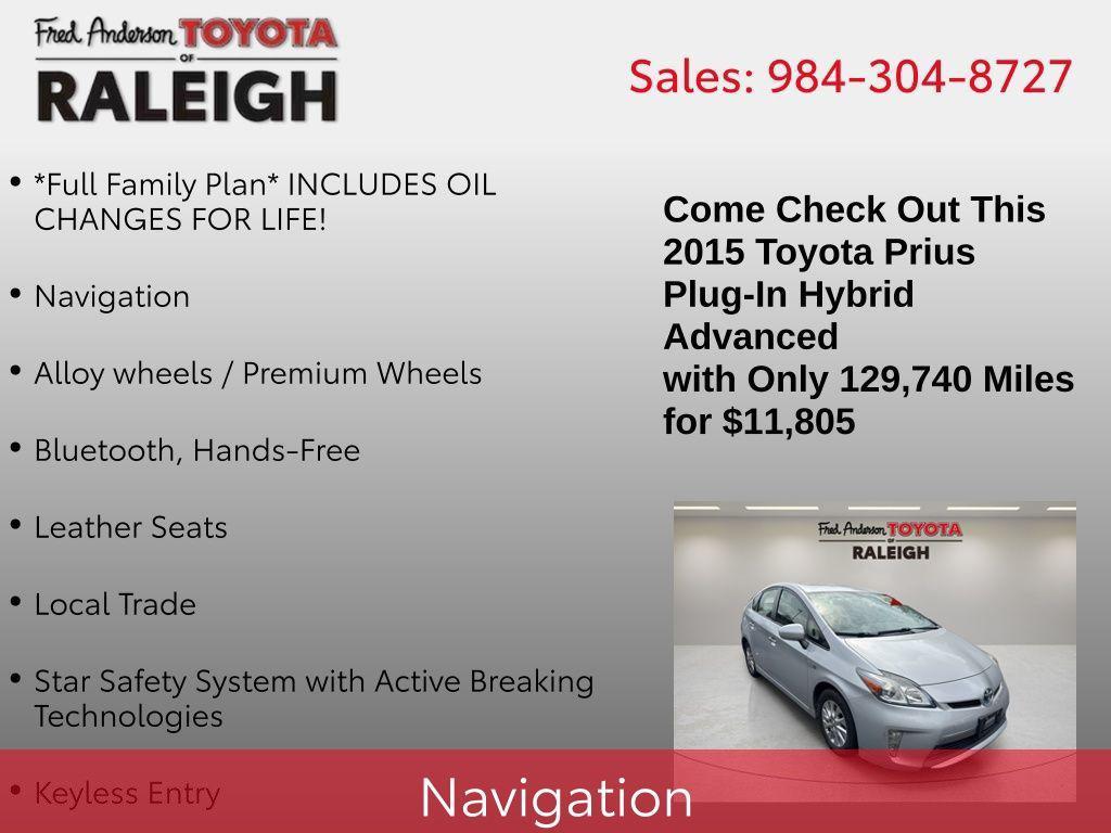 used 2015 Toyota Prius Plug-in car, priced at $11,805