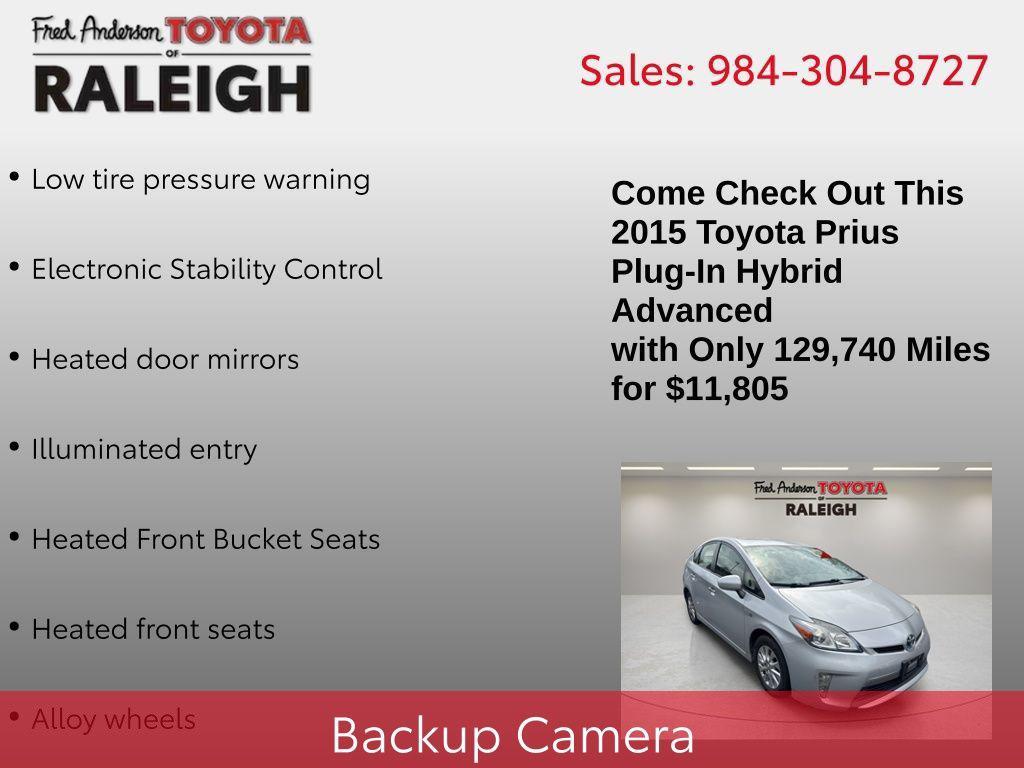 used 2015 Toyota Prius Plug-in car, priced at $11,805