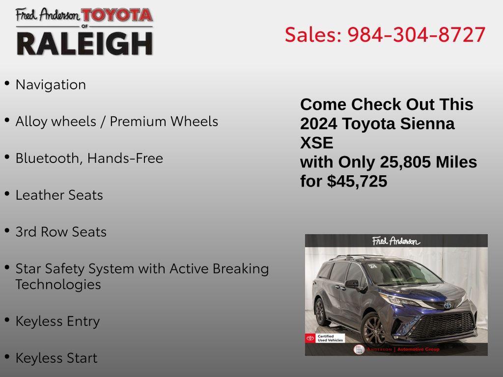 used 2024 Toyota Sienna car, priced at $45,725