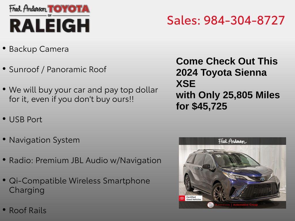 used 2024 Toyota Sienna car, priced at $45,725