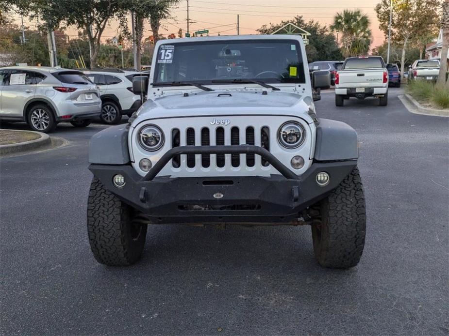 used 2015 Jeep Wrangler Unlimited car, priced at $21,831