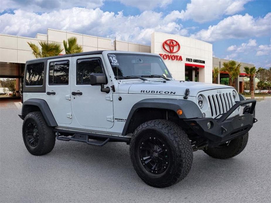 used 2015 Jeep Wrangler Unlimited car, priced at $21,831