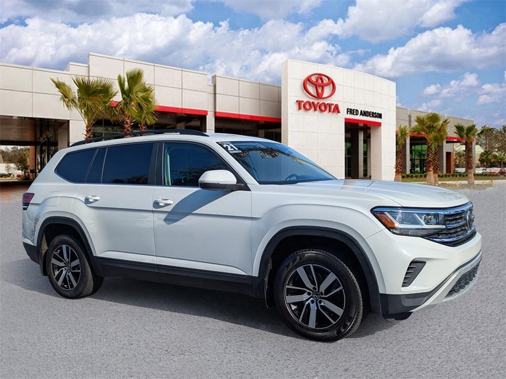 used 2021 Volkswagen Atlas car, priced at $18,331