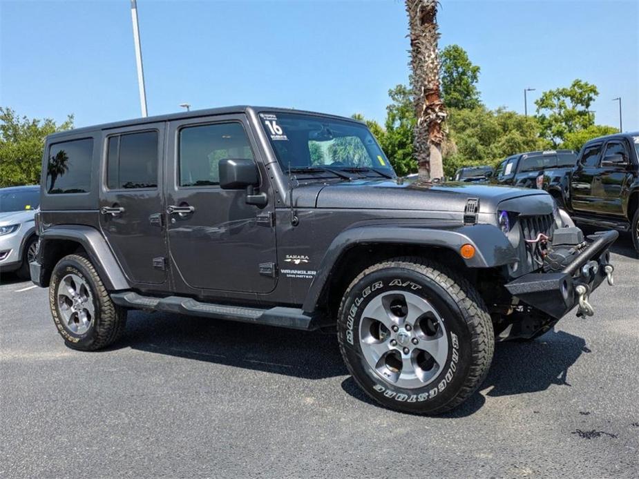 used 2016 Jeep Wrangler Unlimited car, priced at $26,531