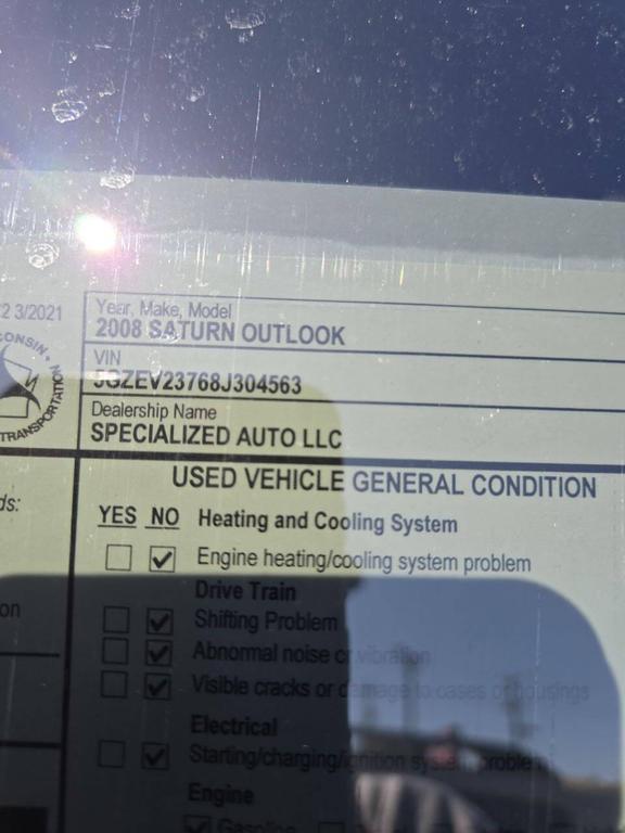 used 2008 Saturn Outlook car, priced at $4,495