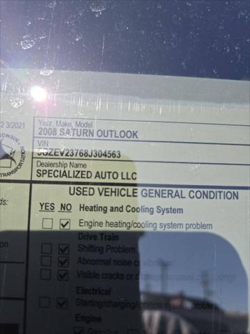 used 2008 Saturn Outlook car, priced at $4,495