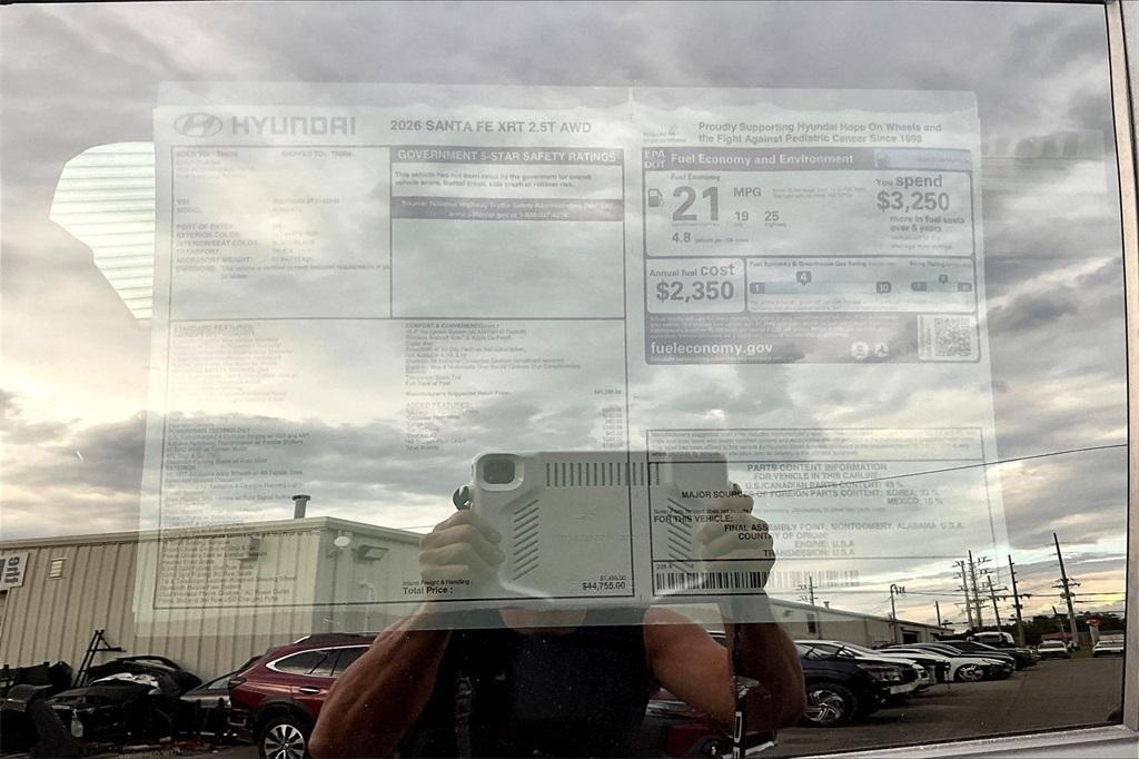 new 2026 Hyundai Santa Fe car, priced at $38,877