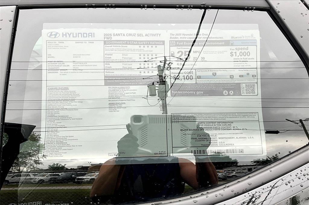 new 2025 Hyundai SANTA CRUZ car, priced at $33,090