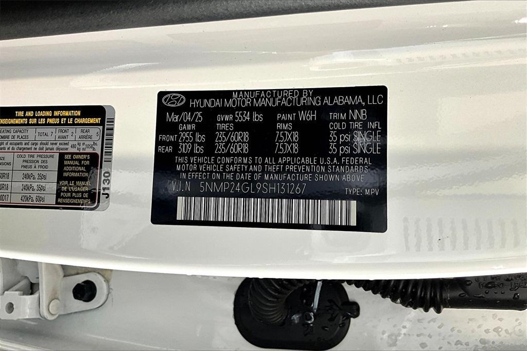 new 2025 Hyundai Santa Fe car, priced at $34,245