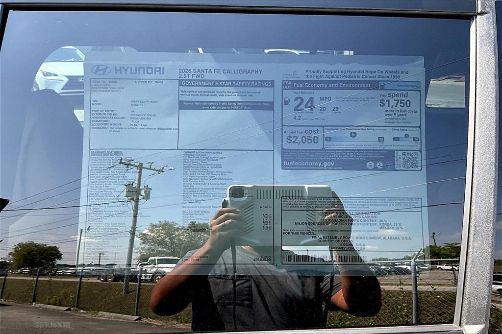 new 2026 Hyundai Santa Fe car, priced at $43,858