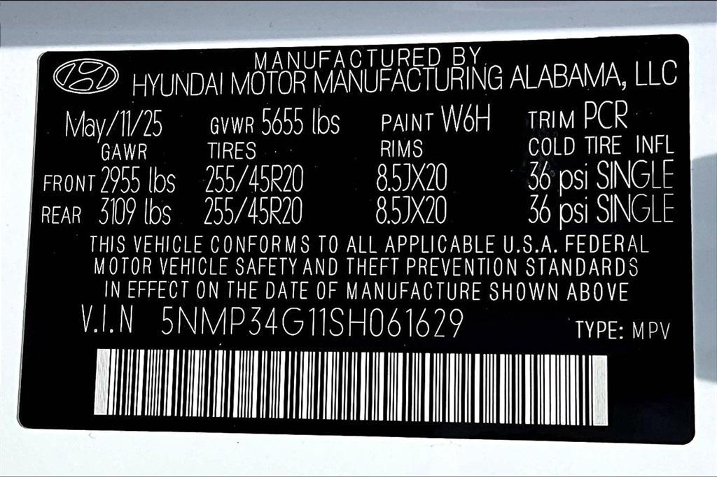 new 2025 Hyundai SANTA FE HEV car, priced at $41,385