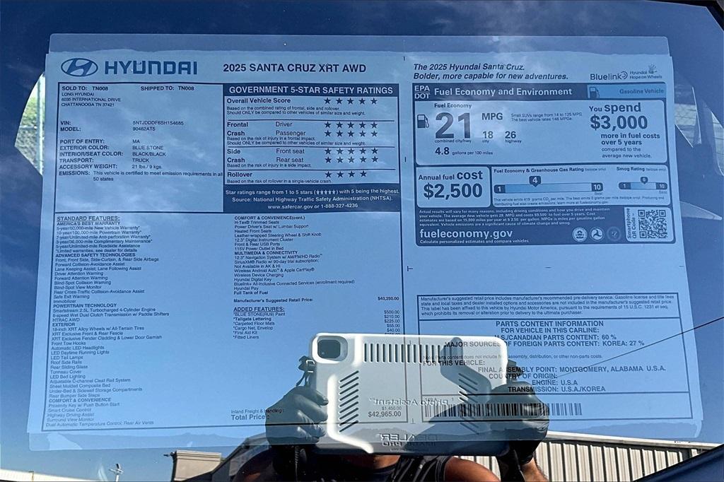 new 2025 Hyundai SANTA CRUZ car, priced at $39,646