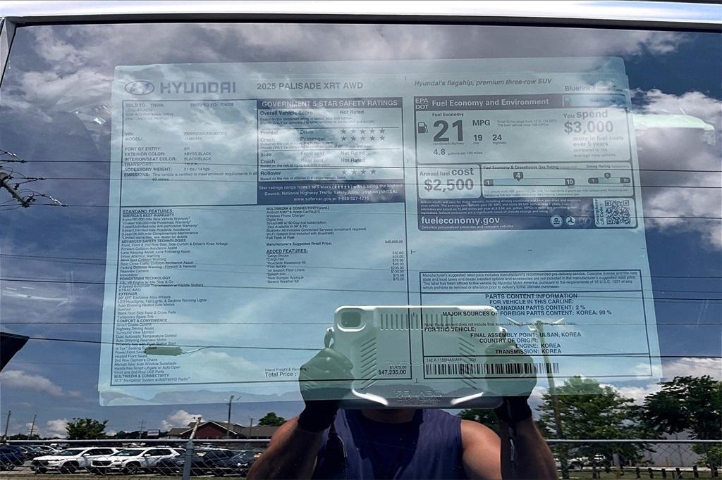 new 2025 Hyundai Palisade car, priced at $43,263