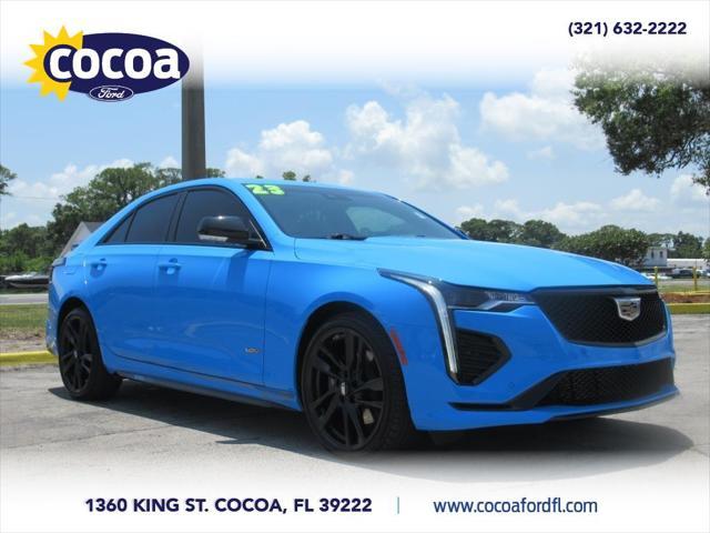 used 2023 Cadillac CT4-V car, priced at $39,099