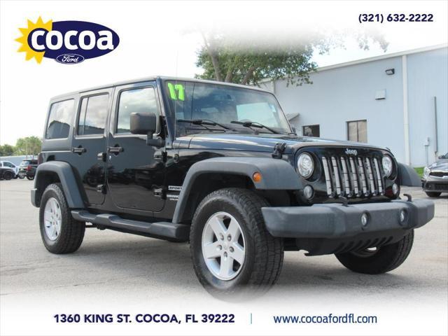 used 2017 Jeep Wrangler Unlimited car, priced at $17,149