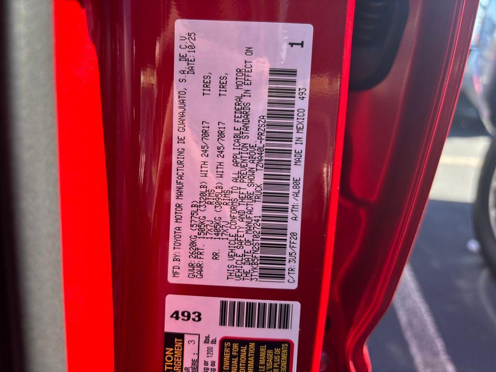 new 2025 Toyota Tacoma car, priced at $41,443