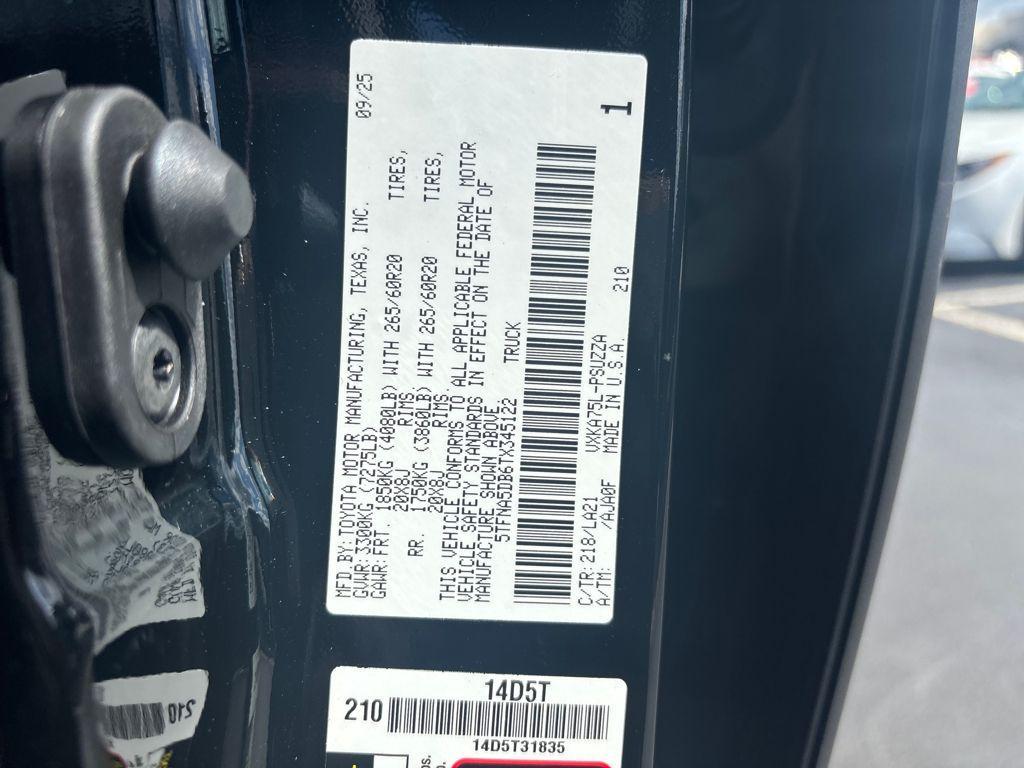 new 2026 Toyota Tundra car, priced at $67,310