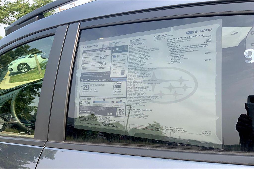 new 2025 Subaru Crosstrek car, priced at $32,426