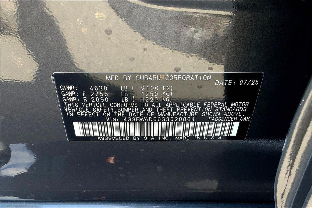 new 2025 Subaru Legacy car, priced at $32,215