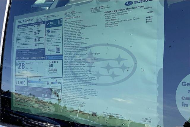 new 2025 Subaru Outback car, priced at $33,638