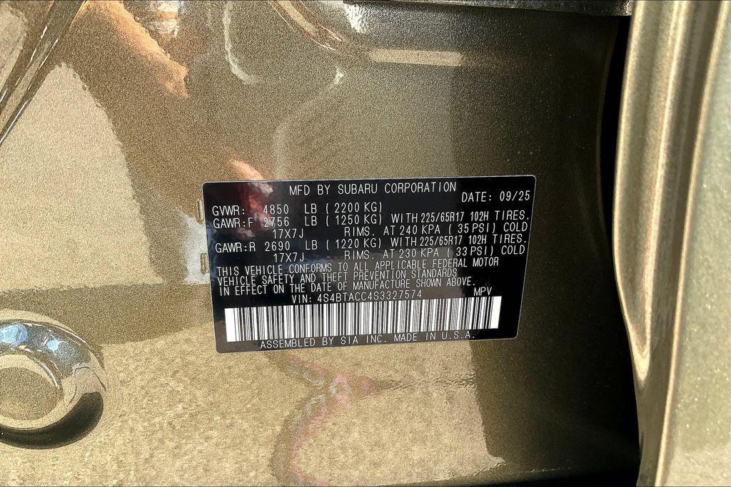 new 2025 Subaru Outback car, priced at $35,418