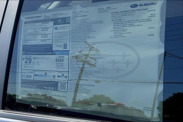 new 2025 Subaru Crosstrek car, priced at $32,384