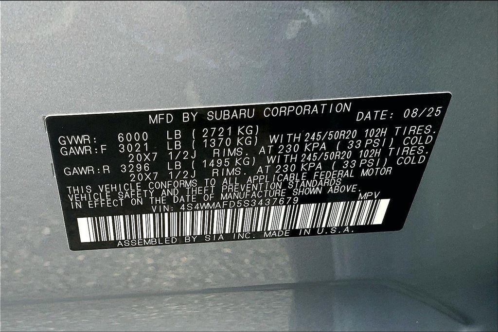 new 2025 Subaru Ascent car, priced at $46,526