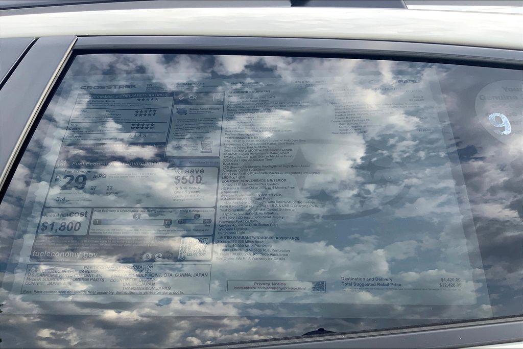 new 2025 Subaru Crosstrek car, priced at $32,426