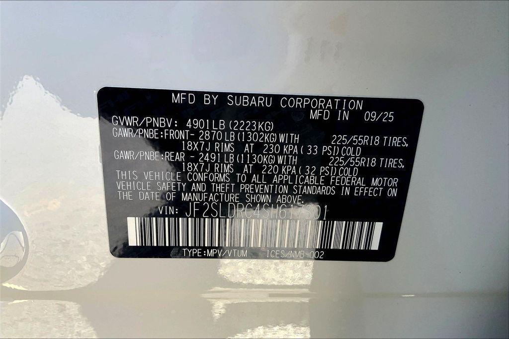 new 2025 Subaru Forester car, priced at $41,874