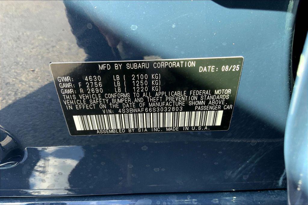 new 2025 Subaru Legacy car, priced at $33,831