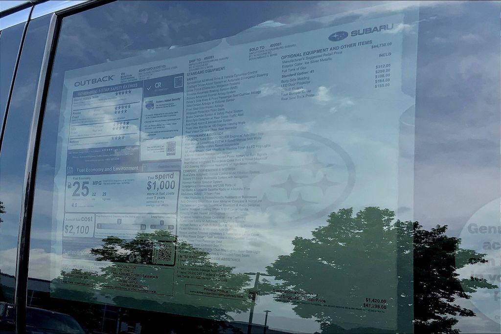 new 2025 Subaru Outback car, priced at $47,298