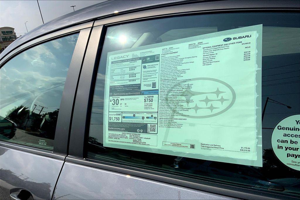 new 2025 Subaru Legacy car, priced at $38,210
