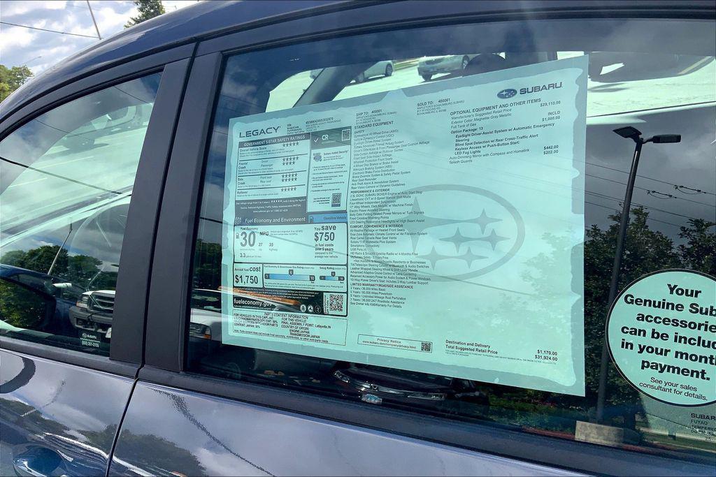 new 2025 Subaru Legacy car, priced at $31,924